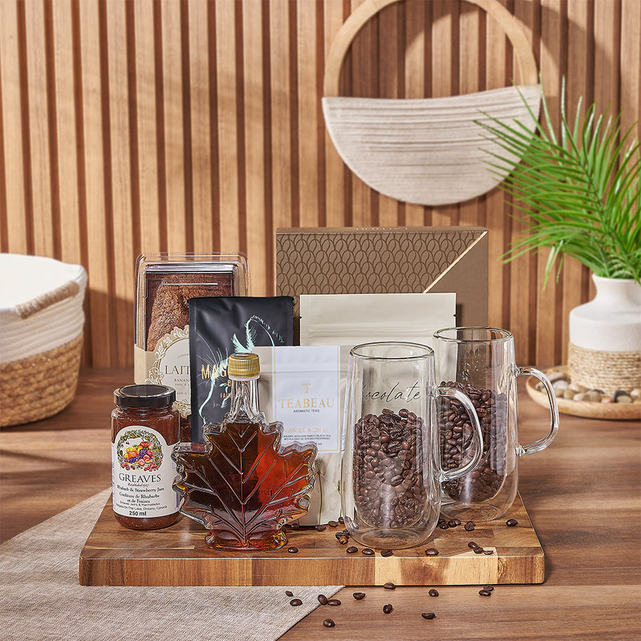 Experience joy with the Coffee, Tea & Treats Gift Set, Ottawa delivery