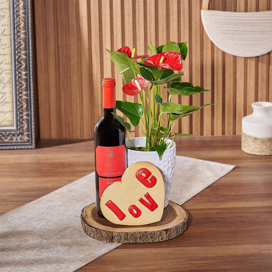 For a love ever growing and evolving, get the Dufferin Wine Gift Basket, Ottawa delivery