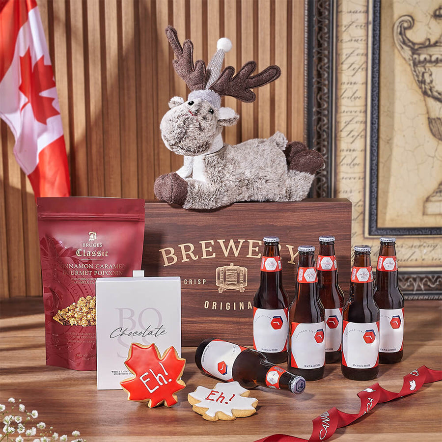 Canada Day Sweet Treat & Beer Gift, beer gift, beer, canada day gift, canada day, cookie gift, cookie, Ottawa delivery