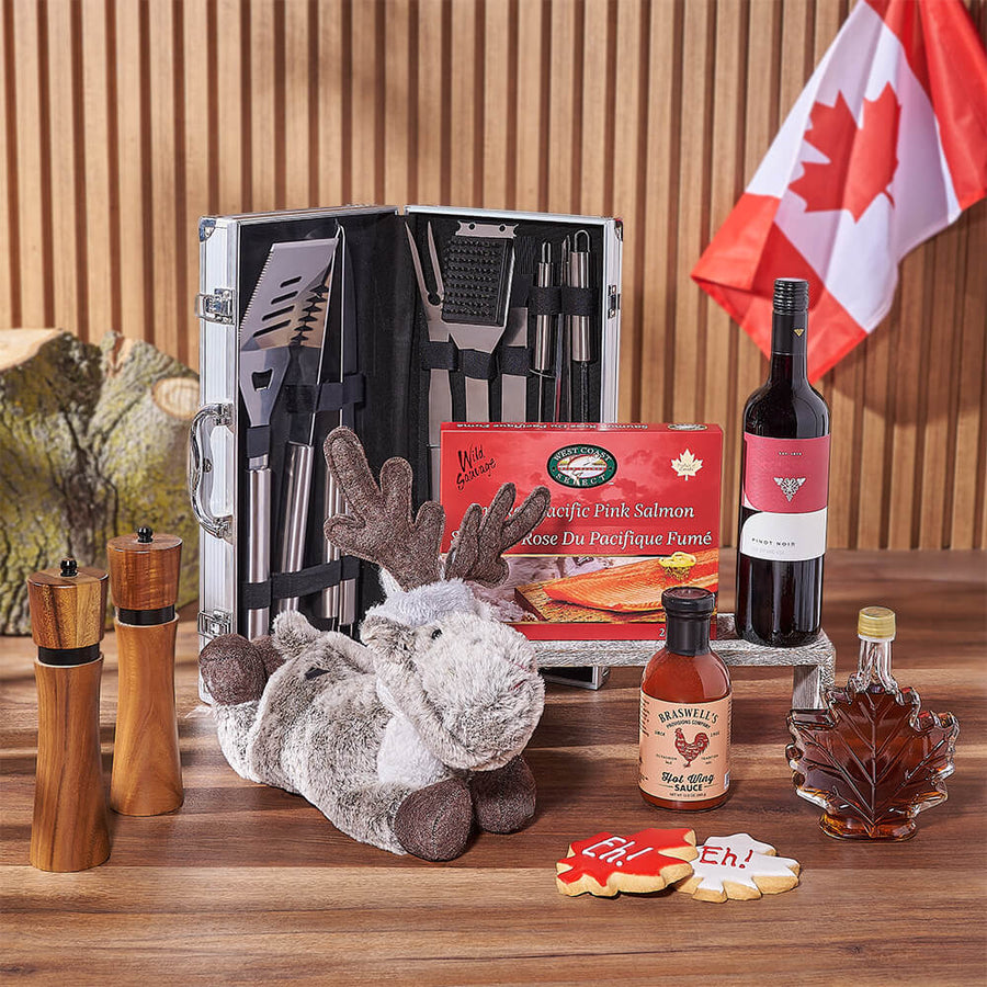 Canada Day Wine & Grilling Gift, wine gift, wine, grill gift, grill, canada day gift, canada day, Ottawa delivery