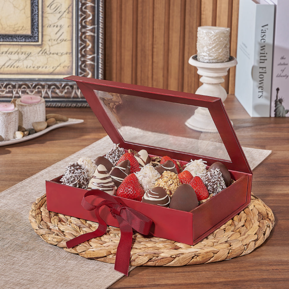 Chocolate Strawberry Gift Box – how the gift is presented