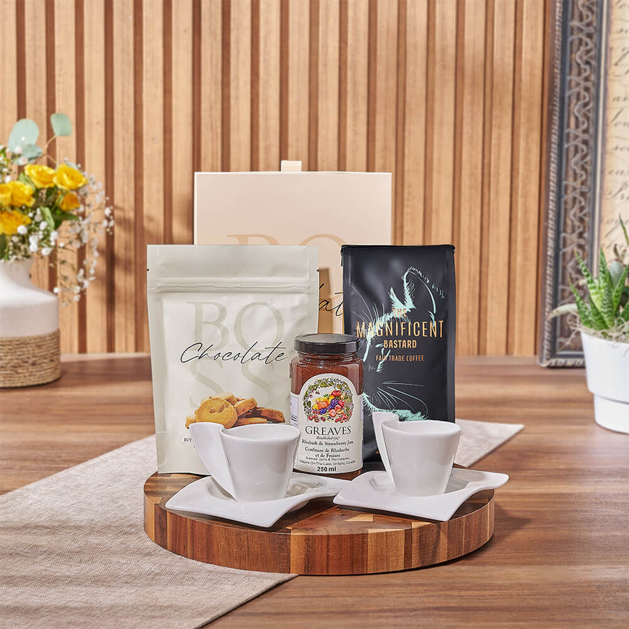 Coffee & Chocolate Delight Gift Set, coffee gift, coffee, chocolate gift, chocolate, cookie gift, cookie, Ottawa delivery