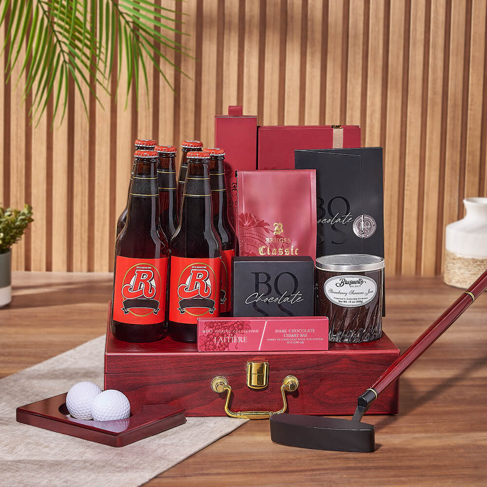 Beer and Golf Practice Gift – how the gift is presented