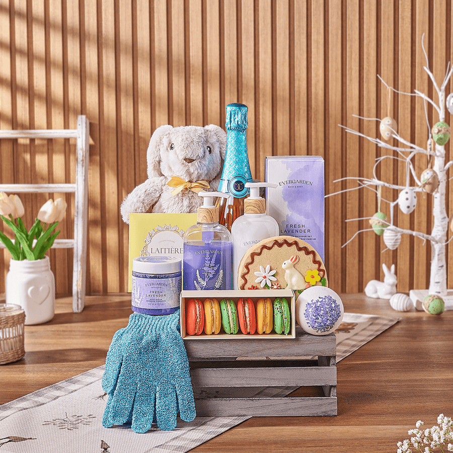 Easter Champagne & Spa Gift, champagne gift, champagne, sparkling wine gift, sparkling wine, easter gift, easter, spa gift, spa, Ottawa delivery