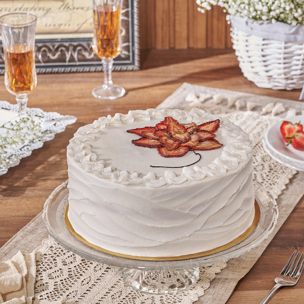 Classic 9-Inch Vanilla Almond Milk Cake – how the gift is presented