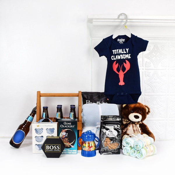 Deluxe Baby Boy Blue Gift Set Ottawa Baskets Ottawa Delivery