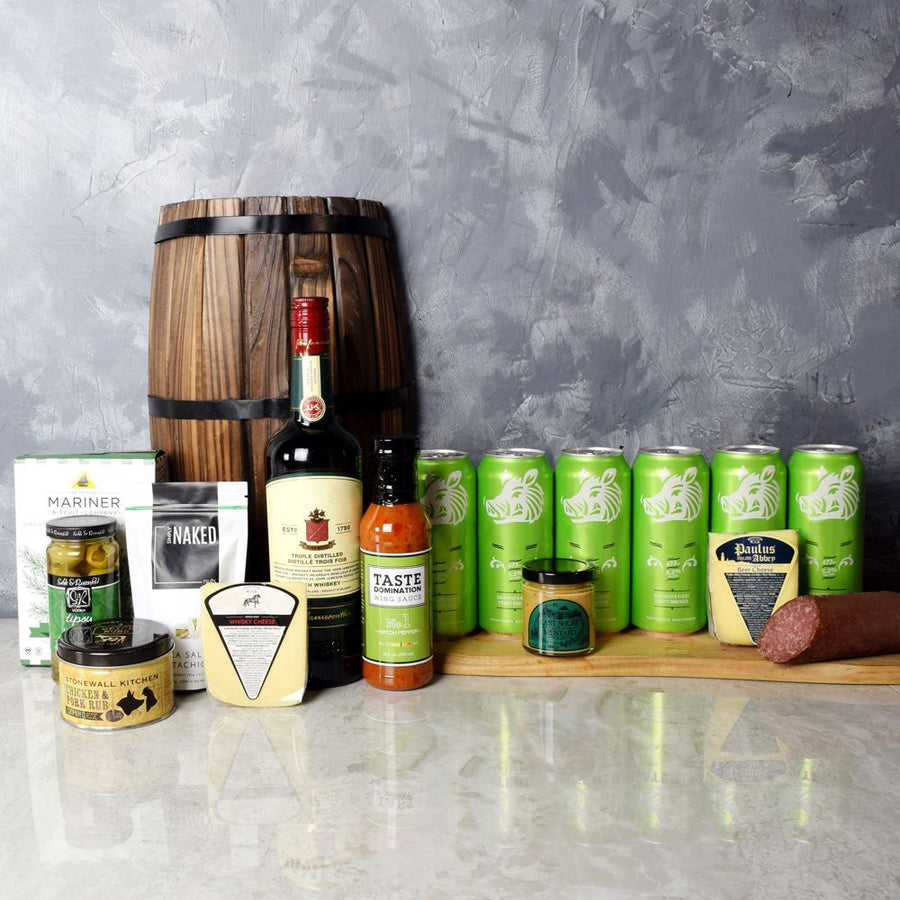 Quayside St. Patrick’s Day Basket Beers and Snacks from Ottawa Baskets - Ottawa Delivery