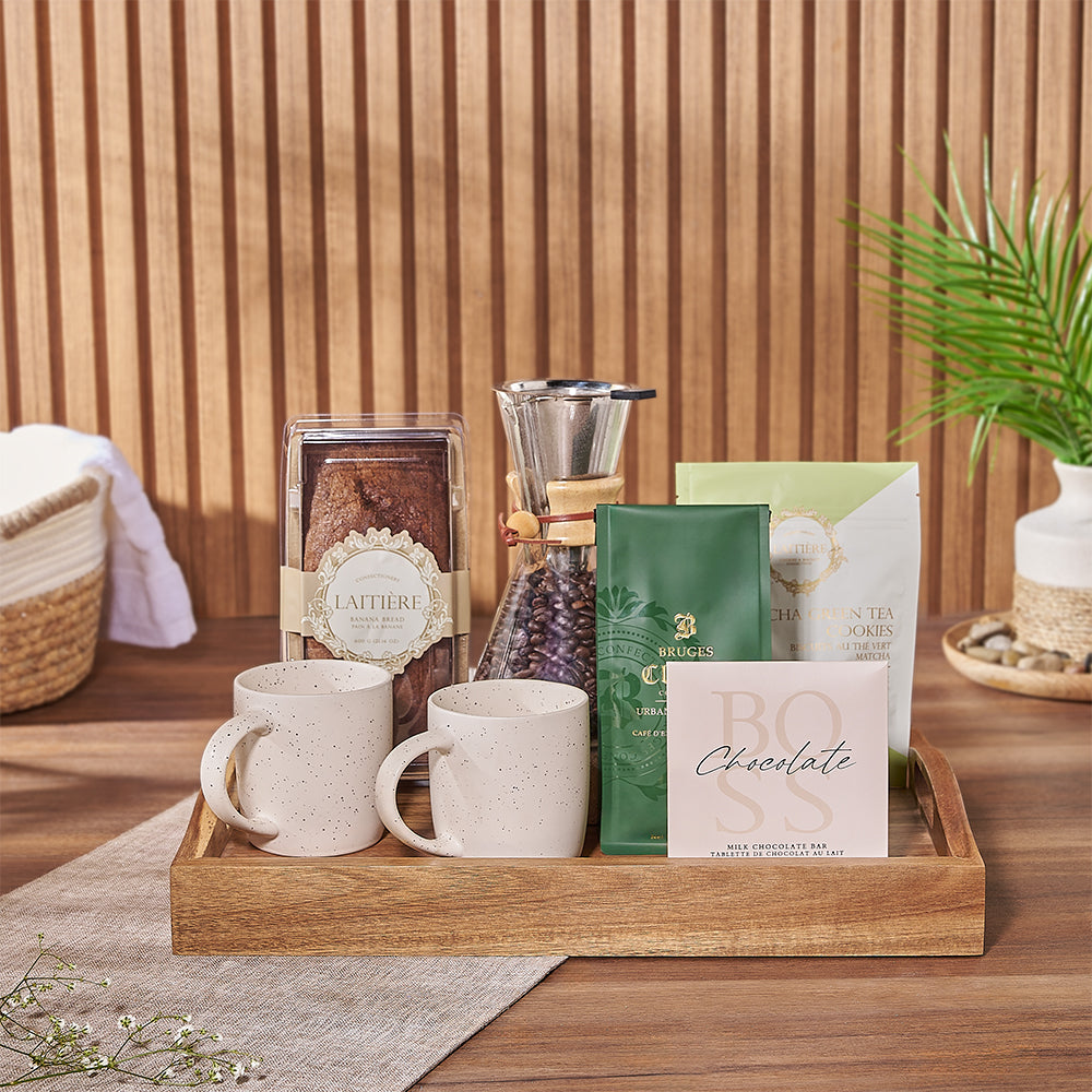 Treat your loved ones to a delightful morning with our Banana Loaf &amp; Coffee Gift Set - Ottawa Delivery