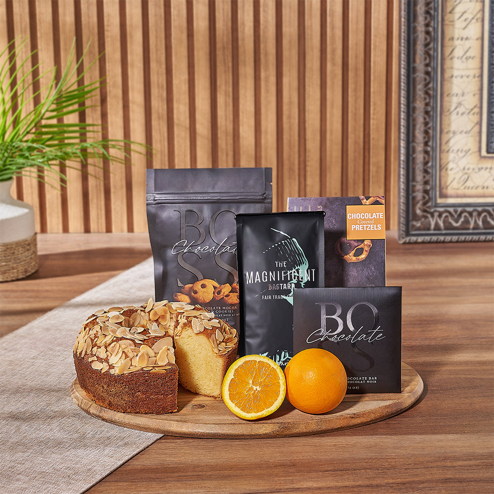 Magnificent Bastard Coffee and Sweet Treats Gift Set – how the gift is presented