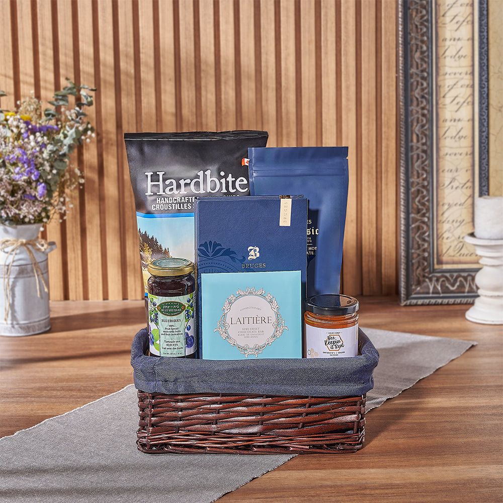 Celebrate Hanukkah joyfully with the Hanukkah Kosher Treats Basket from Ottawa Baskets - Ottawa Delivery