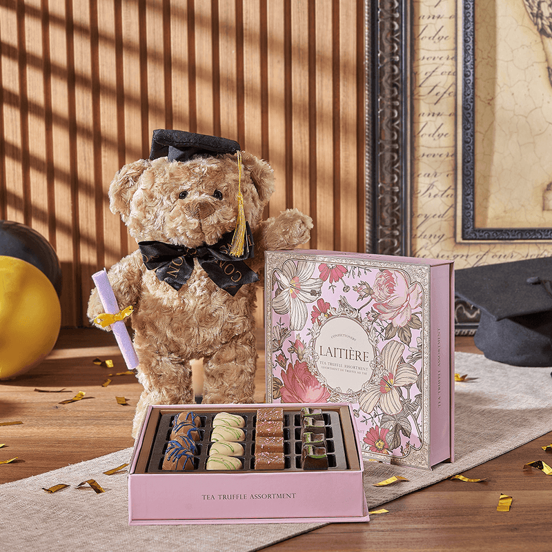 Indulgent Graduation Gift Set, graduation gift, graduation, chocolate gift, chocolate, plush gift, plush, Ottawa delivery