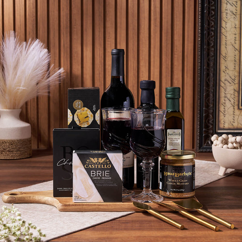 Appetizing Wine Gift Board, wine gift, wine, charcuterie gift, charcuterie, cheese board gift, cheese board, Ottawa delivery