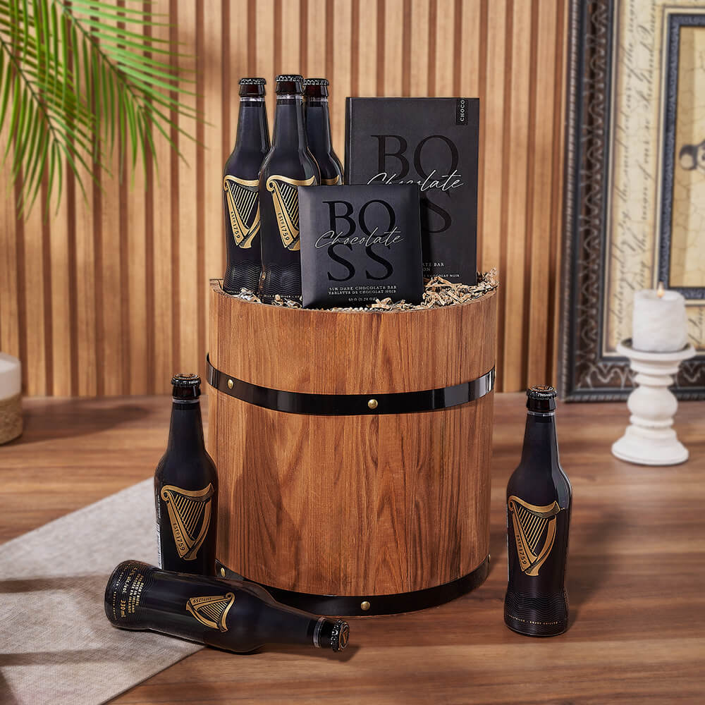 Barrel &amp; Beers Gift Set, beer gift, beer, chocolate gift, chocolate, Ottawa delivery