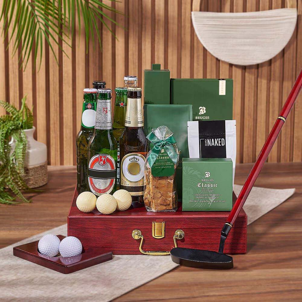 Beer Sampler & Golf Gift, beer gift, beer, chocolate gift, chocolate, nuts gift, nuts, golf gift, golf, Ottawa delivery