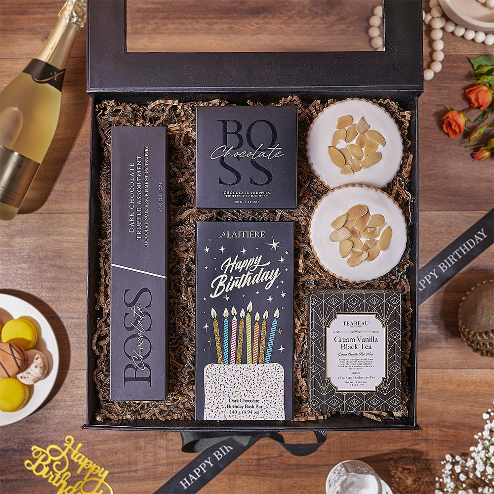 Birthday Folding Box Dessert Gift – how the gift is presented