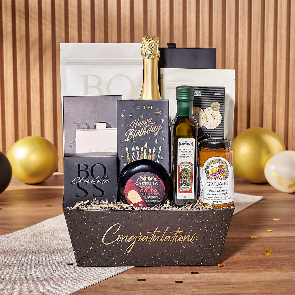Birthday Party & Champagne Gift, champagne gift, champagne, sparkling wine gift, sparkling wine, chocolate gift, chocolate, Ottawa delivery