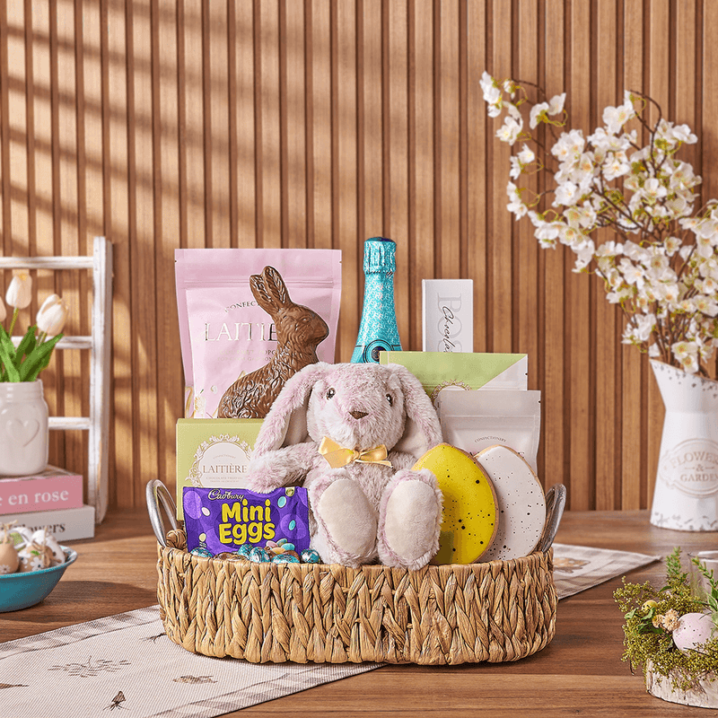 Bubbly Bunny Gift Set, sparkling wine gift, sparkling wine, champagne gift, champagne, chocolate gift, chocolate, easter gift, easter, Ottawa delivery