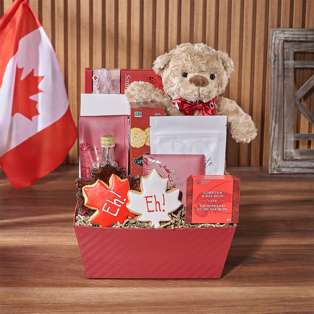 Canada Day Seafood &amp; Snack Gift, canada day gift, canada day, seafood gift, seafood, cookie gift, cookie, Ottawa delivery