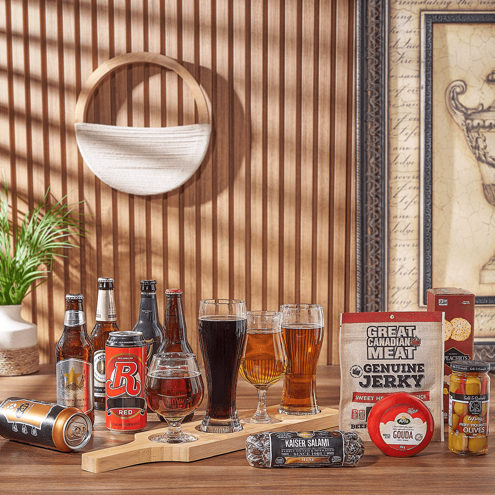Charcuterie &amp; Beer Flight Gift, beer gift, beer, charcuterie gift, charcuterie, beer flight gift, beer flight, Ottawa delivery