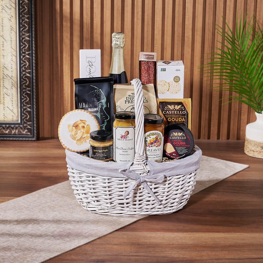 Cheese, Chutney &amp; Champagne Gift Set, champagne gift, champagne, sparkling wine gift, sparkling wine, charcuterie gift, charcuterie, Ottawa delivery