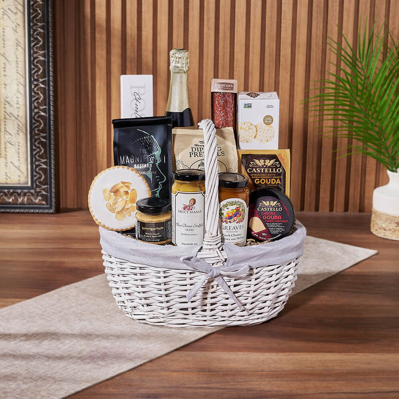 Cheese, Chutney & Champagne Gift Set, champagne gift, champagne, sparkling wine gift, sparkling wine, charcuterie gift, charcuterie, Ottawa delivery