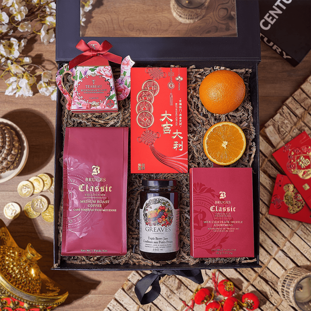 Chinese New Year Coffee &amp; Tea Box, tea gift, tea, chinese new year gift, chinese new year, lunar new year gift, lunar new year, Ottawa delivery