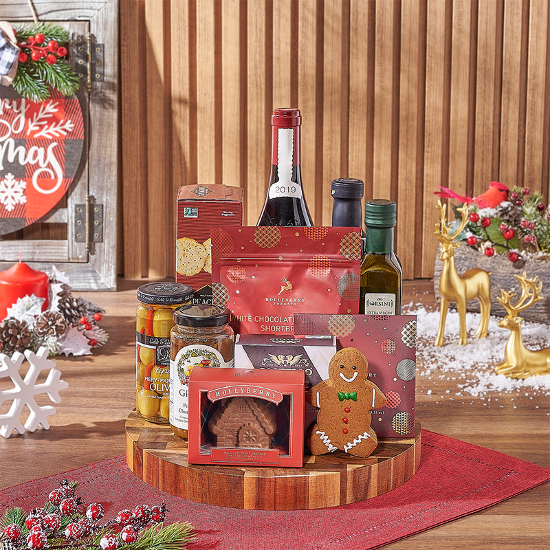 Christmas Chocolate & Wine Gift Board, wine gift, wine, christmas gift, christmas, holiday gift, holiday, Ottawa delivery
