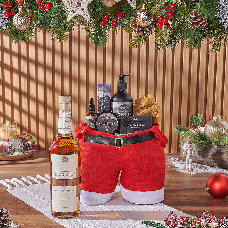 Christmas Liquor & Spa Gift Bag, liquor gift, liquor, spa gift, spa, Christmas gift, Christmas, men's spa gift, men's spa, Ottawa delivery