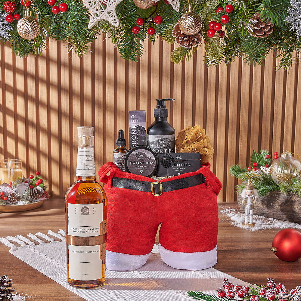 Christmas Liquor & Spa Gift Bag, liquor gift, liquor, spa gift, spa, Christmas gift, Christmas, men's spa gift, men's spa, Ottawa delivery