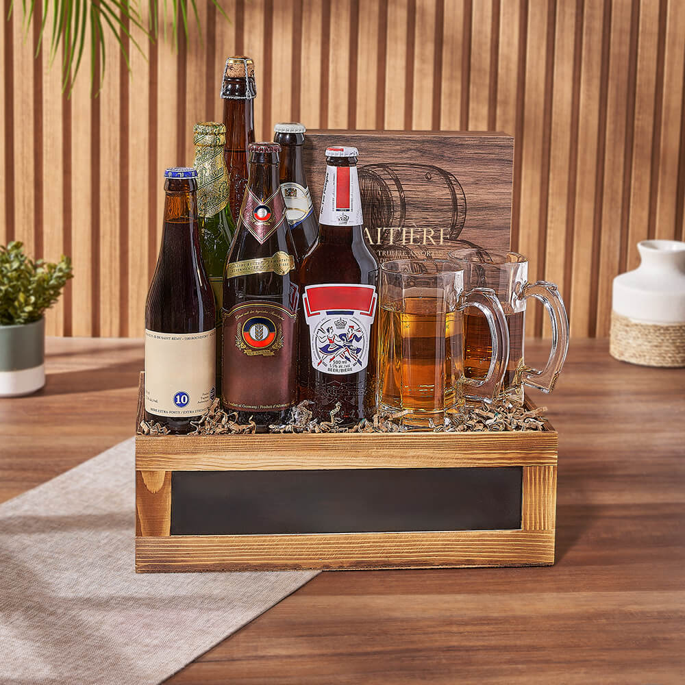 Assorted Specialty Beer Gift Crate – how the gift is presented