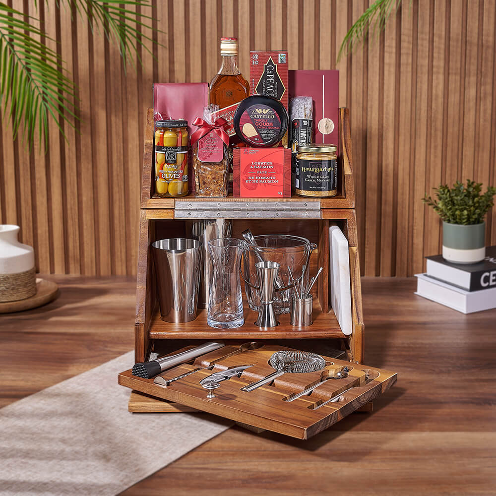 Complete Bar &amp; Snack Set, liquor gift, liquor, bar set gift, bar set, seafood gift, seafood, Ottawa delivery