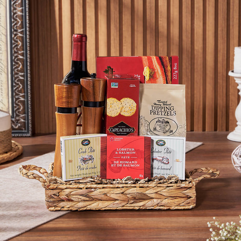 Complete Seafood & Wine Gift, wine gift, wine, seafood gift, seafood, Ottawa delivery