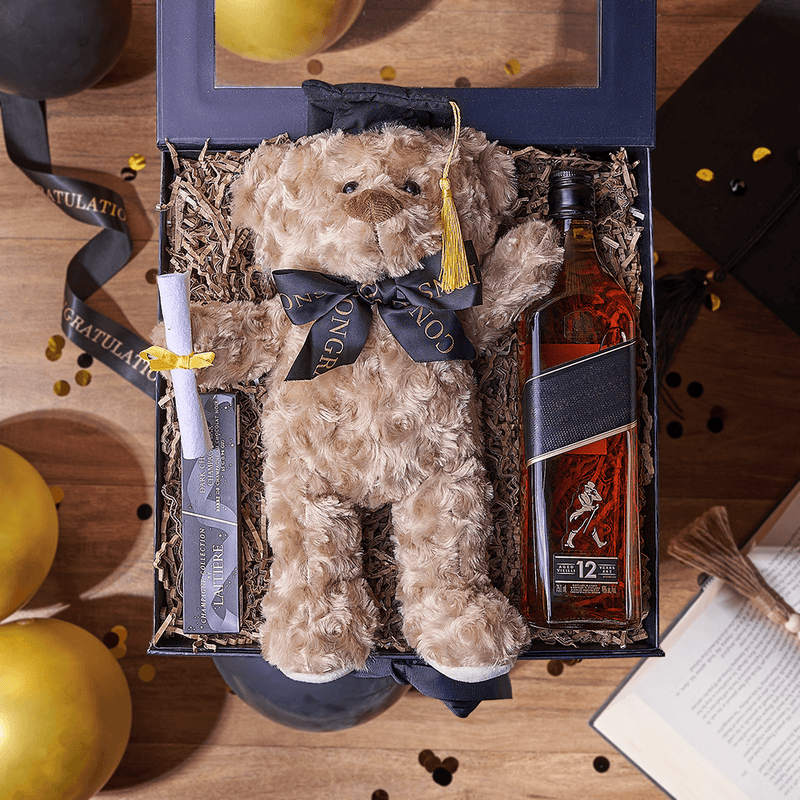Congratulations Grad Liquor Box, liquor gift, liquor, chocolate gift, chocolate, graduation gift, graduation, Ottawa delivery