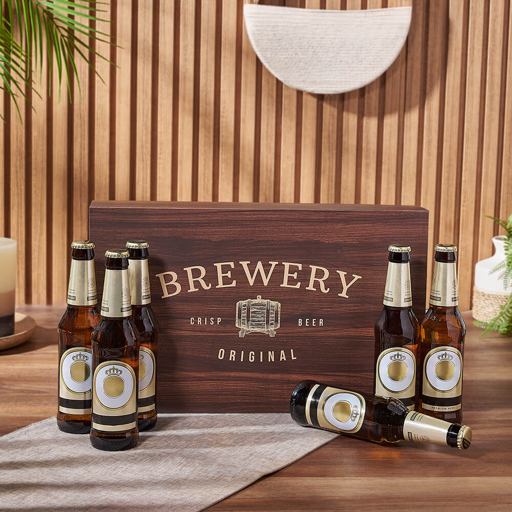 Brewery Beer Wooden Box – how the gift is presented