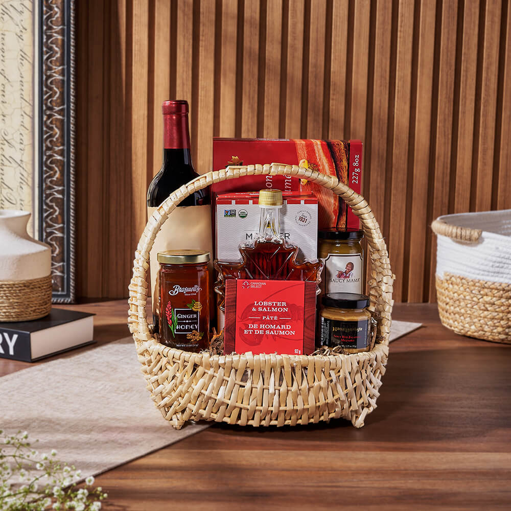 Deluxe Seafood Wine Gift Set – Wine gift baskets – Ottawa delivery