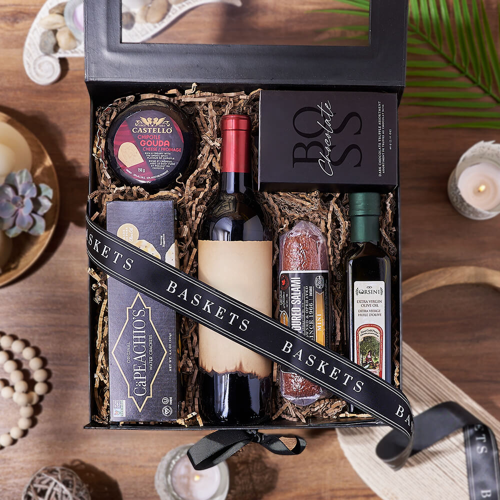 Deluxe Wine &amp; Cheese Crate, wine gift, wine, charcuterie gift, charcuterie, Ottawa delivery