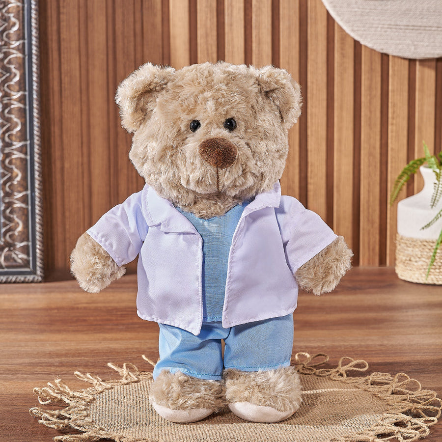 Doctor Teddy Bear, plush gift, plush, bear gift, bear, doctor gift, doctor, Ottawa delivery