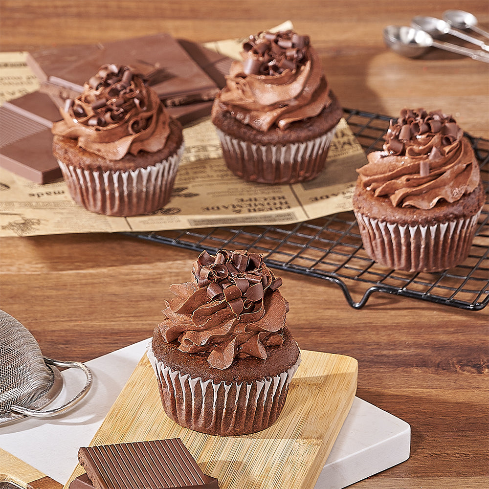Chocolate Buttercream Cupcakes Set – how the gift is presented