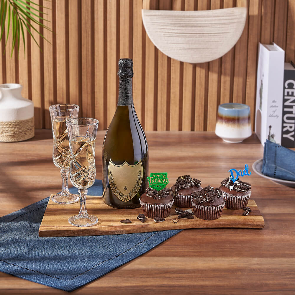 Father’s Day Bubbly & Cupcake Gift, fathers day gift, fathers day, sparkling wine gift, sparkling wine, champagne gift, champagne, cupcake gift, cupcake, Ottawa delivery