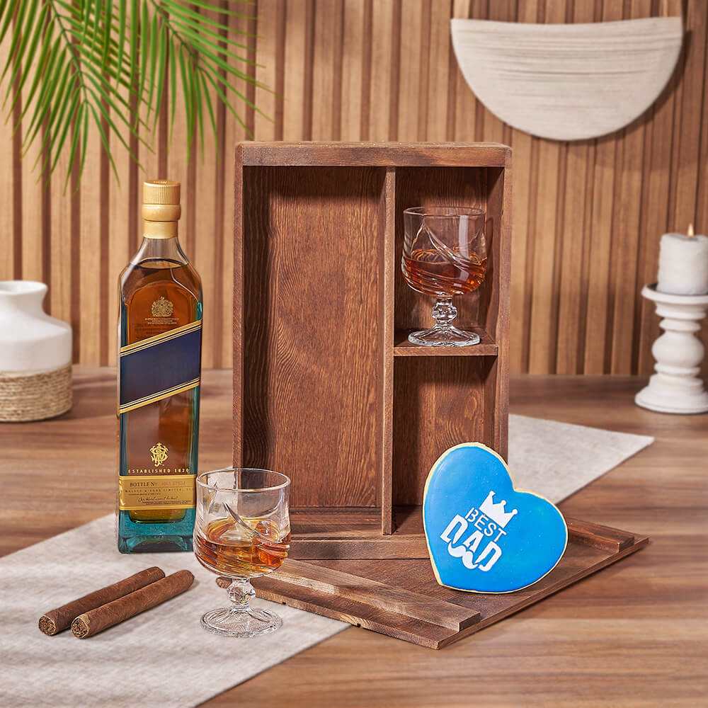 Father’s Day Spirits &amp; Cookie Box, liquor gift, liquor, cookie gift, cookie, cigar gift, cigar, fathers day gift, fathers day, Ottawa delivery