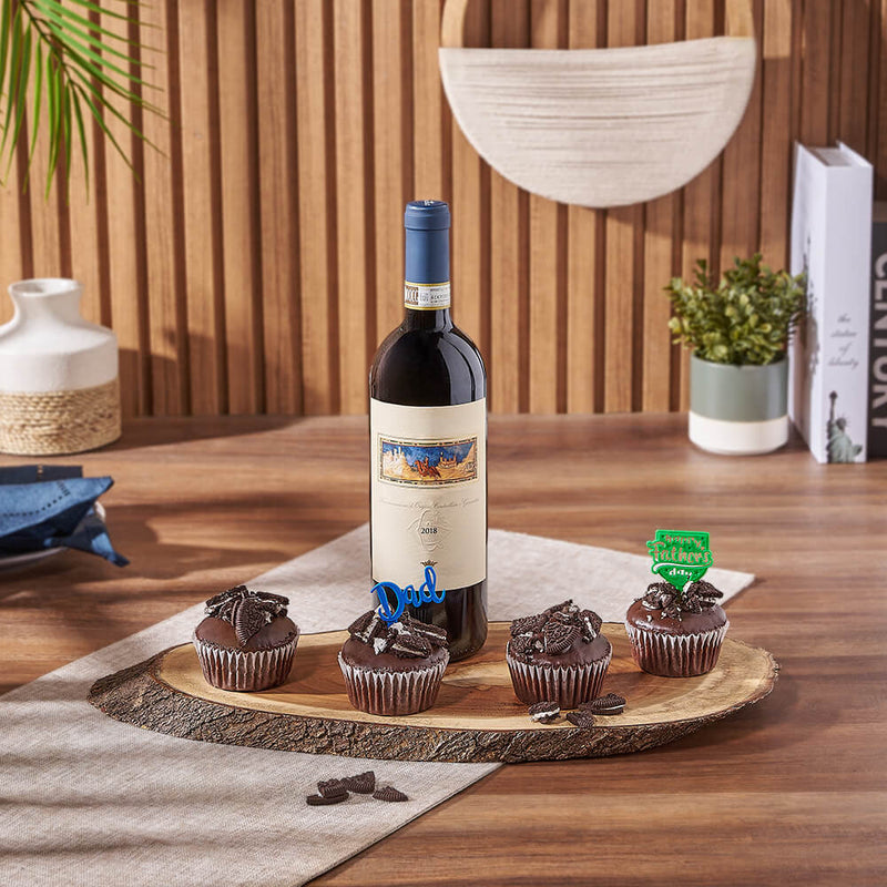 Father’s Day Wine & Cupcake Gift, wine gift, wine, cupcake gift, cupcake, fathers day gift, fathers day, Ottawa delivery