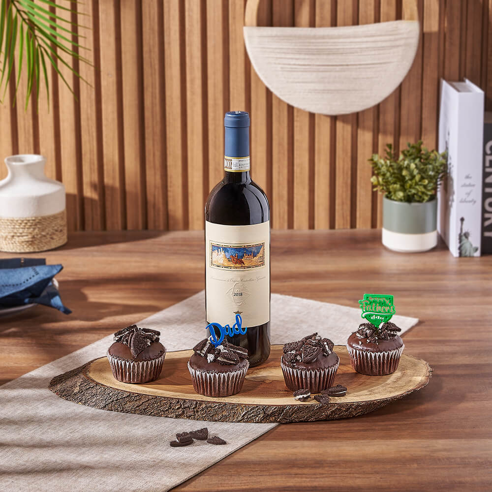 Father’s Day Wine &amp; Cupcake Gift, wine gift, wine, cupcake gift, cupcake, fathers day gift, fathers day, Ottawa delivery