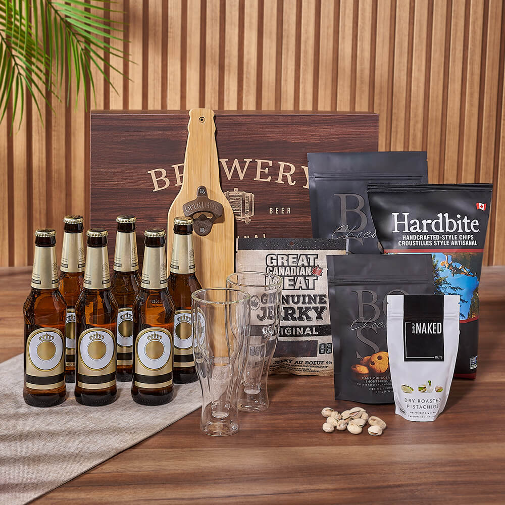 Game Day Beer Basket, beer gift, beer, snack gift, snack,  Ottawa delivery