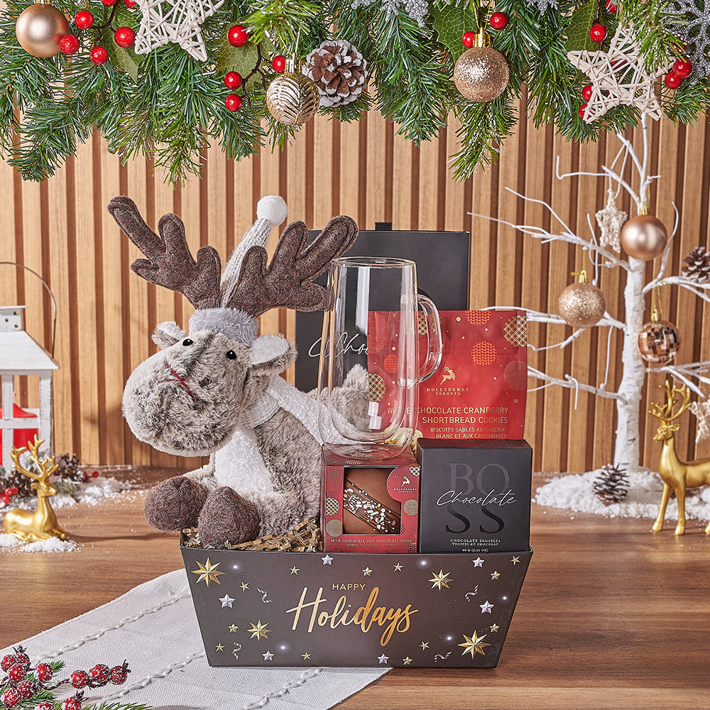Holiday Chocolate Cocoa Gift Set – how the gift is presented