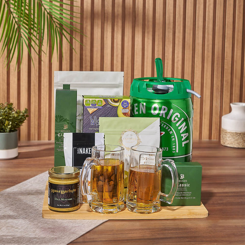 Guildwood Beer & Snacks Basket from California Baskets - California Delivery