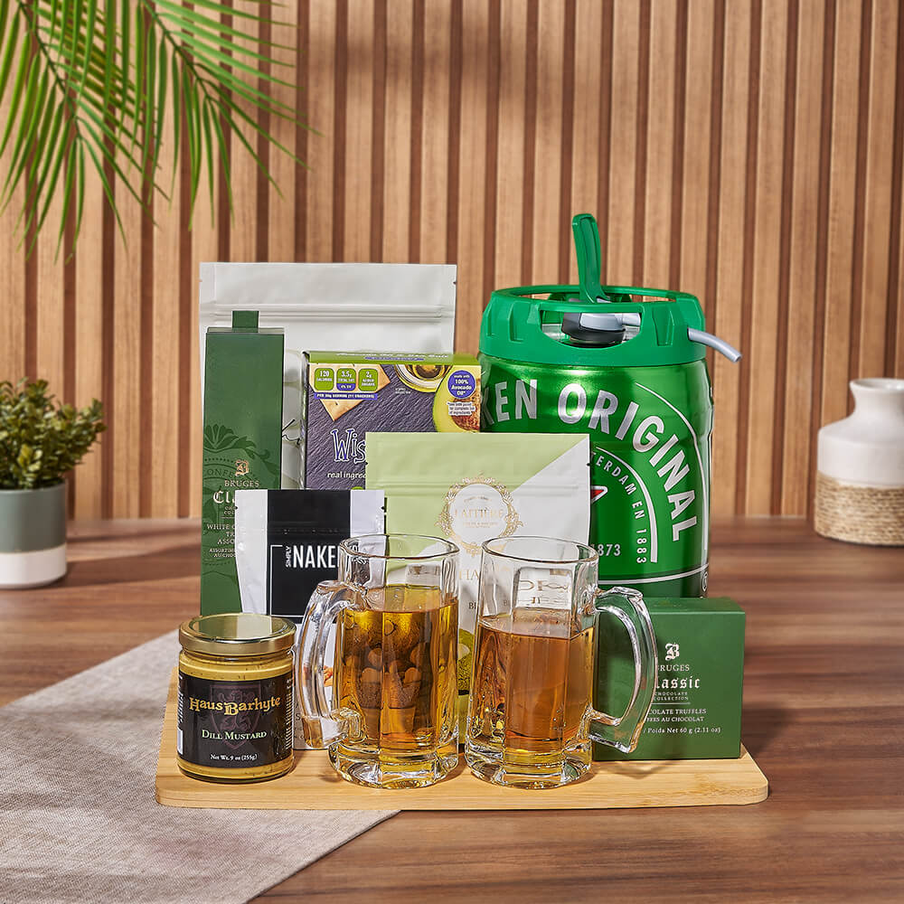 Guildwood Beer & Snacks Basket from California Baskets - California Delivery