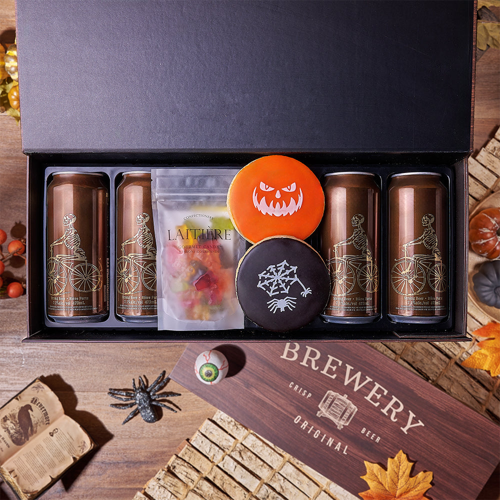 Halloween Beer and Cookie Gift Set – how the gift is presented
