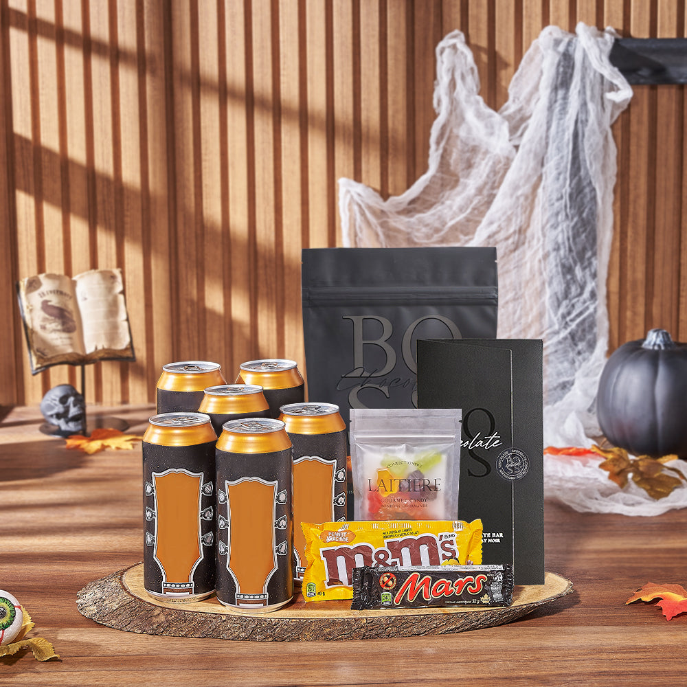 Halloween Popcorn &amp; Craft Beer Gift, craft beer gift, craft beer, beer gift, beer, halloween gift, halloween, Ottawa delivery