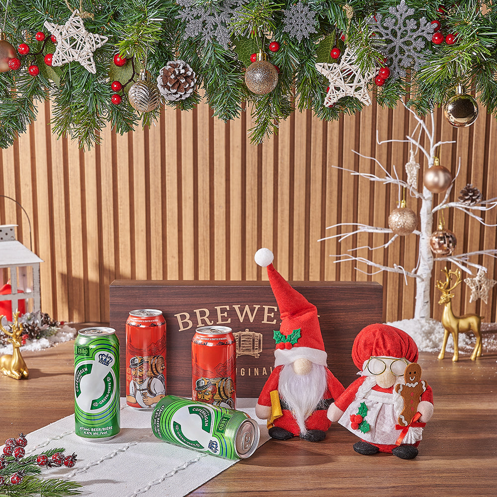 Happy Holidays Craft Beer &amp; Santa Gift, craft beer gift, craft beer, christmas gift, christmas, Ottawa delivery