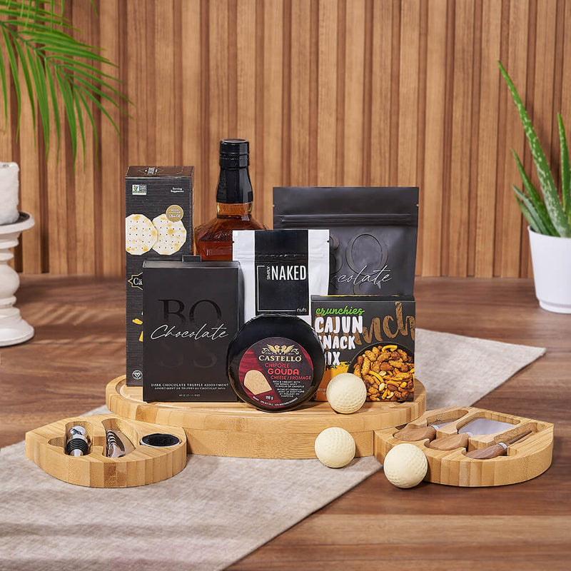 Hole in One Gourmet Gift Set, liquor gift, liquor, cookie gift, cookies, chocolate gift, chocolate, Ottawa delivery